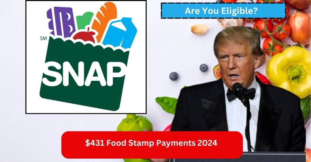 SNAP benefits, food stamp payments, food assistance 2024, $431 SNAP eligibility, EBT card