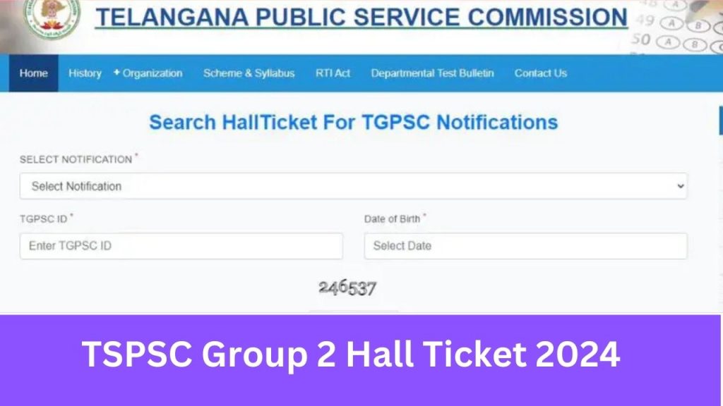 TSPSC Group 2 Hall Ticket 2024